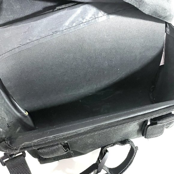 Schwinn Bike Handlebar Pannier Black Hard Plastic Lined Reflective New - Picture 5 of 7